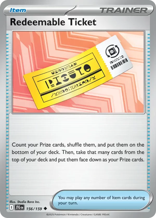 Redeemable Ticket - 156/159