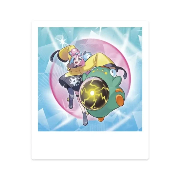 Sticker promocional de Iono y Bellibolt incluido en la Colección Premium