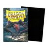 Caja de 100 protectores Dragon Shield Matte Black con arte de dragón y sleeve negro incluido
