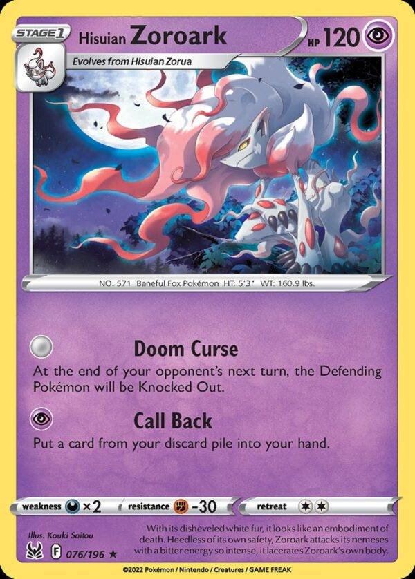 Hisuian Zoroark - 76/196