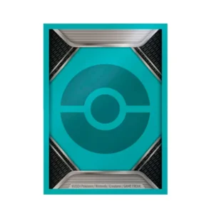 Vista frontal de sleeve del Trainer’s Toolkit 2024 con diseño metálico y símbolo de Pokéball estilizado