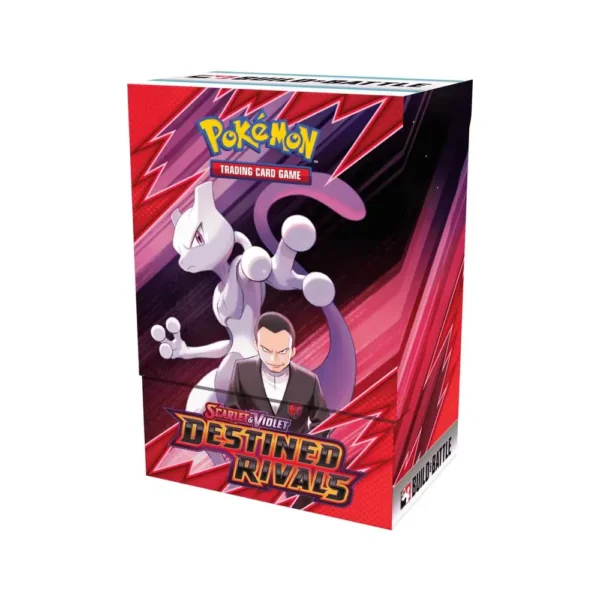 Caja Build & Battle Pokémon TCG Scarlet & Violet Rivales Predestinados con Giovanni y Mewtwo en la portada