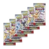 Arte de los sobres individuales de Pokémon TCG Prismatic Evolutions con colores brillantes
