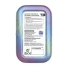 Vista trasera de la Mini Tin de Espeon de Pokémon TCG Evoluciones Prismáticas con descripción del producto