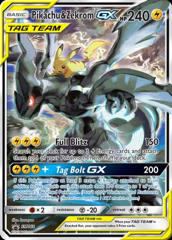Pikachu & Zekrom-GX - SM168