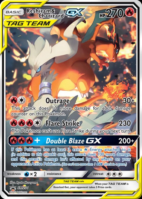 Reshiram & Charizard-GX - SM201