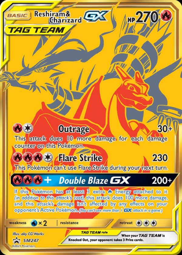 Reshiram & Charizard-GX - SM247
