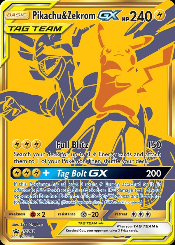 Pikachu & Zekrom-GX - SM248