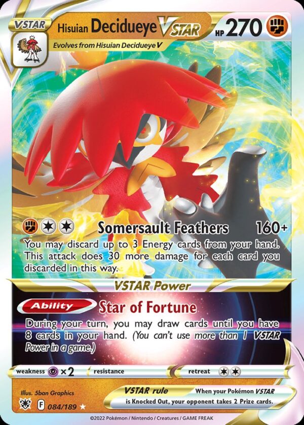Hisuian Decidueye VSTAR - 84/189