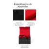 Deck Box de PU Leather negra con interior rojo, doble compartimiento y cierre magnético para cartas Pokémon TCG