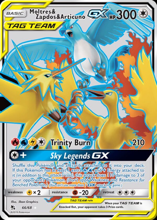 Moltres & Zapdos & Articuno-GX - 66/68