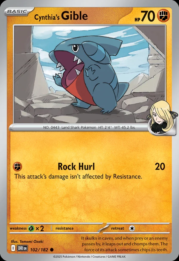 Cynthia's Gible - 102/182