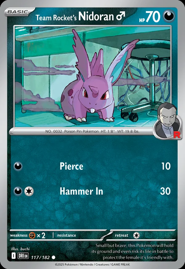 Team Rocket's Nidoran♂ - 117/182