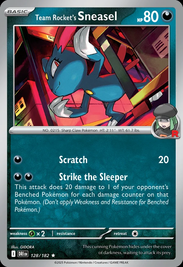 Team Rocket's Sneasel - 128/182