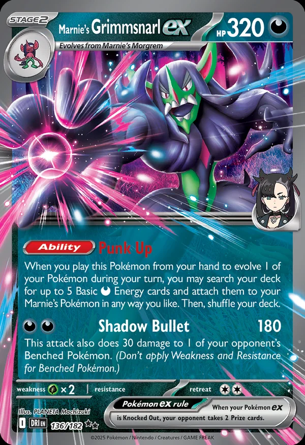 Marnie's Grimmsnarl ex - 136/182