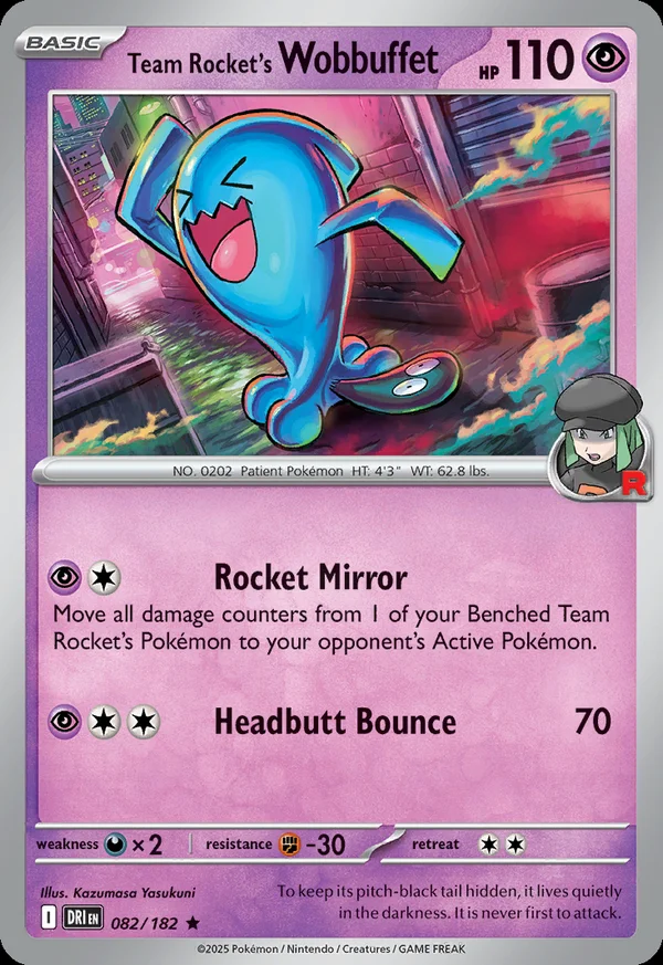 Team Rocket's Wobbuffet - 82/182