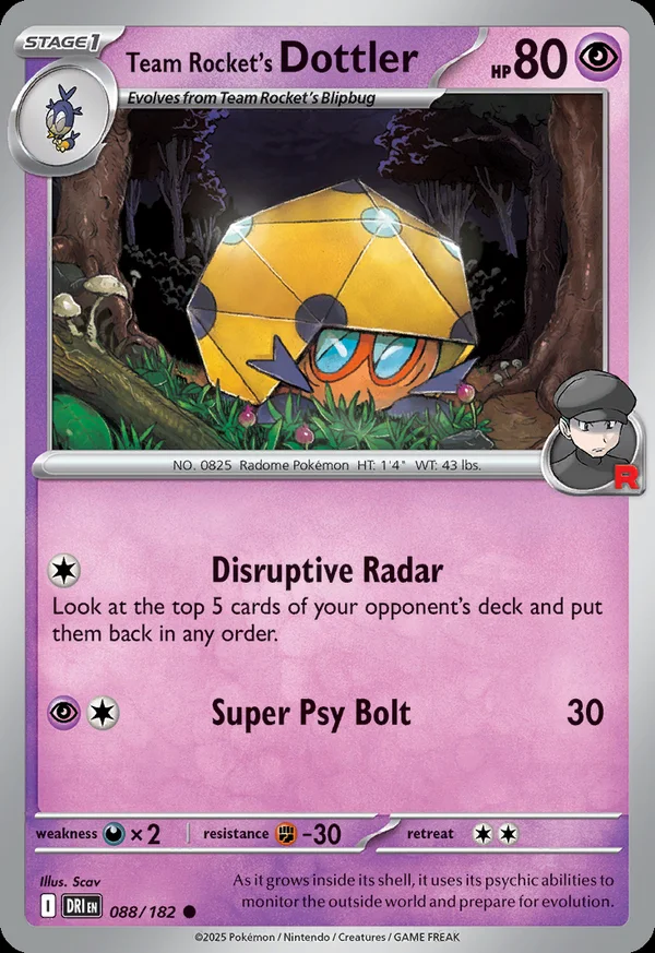 Team Rocket's Dottler - 88/182