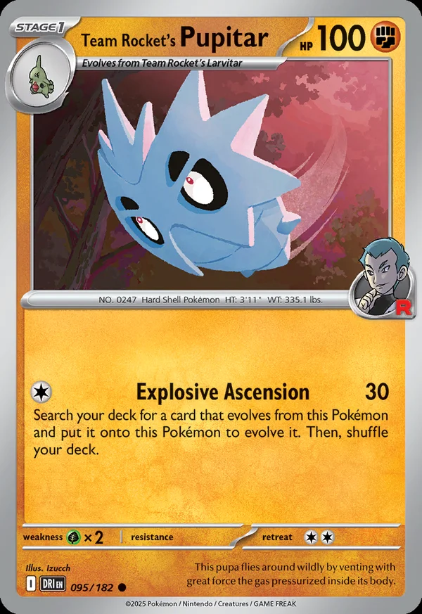 Team Rocket's Pupitar - 95/182
