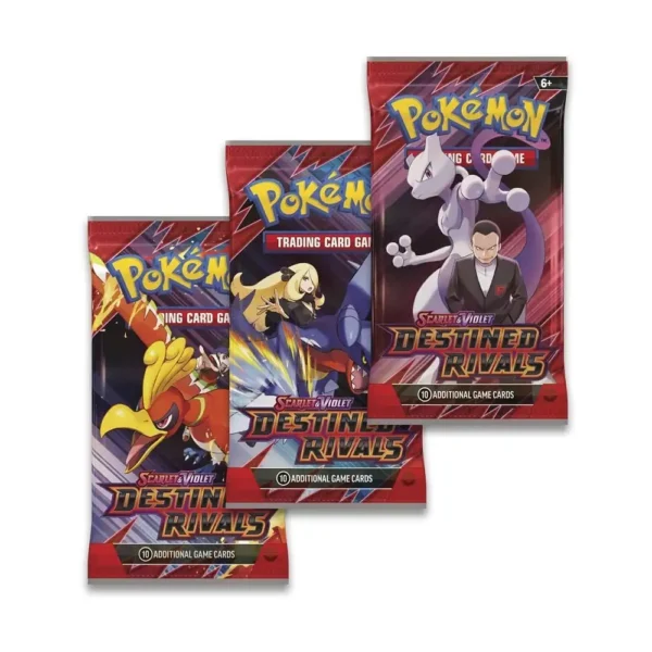 Sobres individuales de la expansión Scarlet & Violet: Destined Rivals del juego de cartas Pokémon TCG