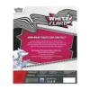 Información en inglés del contenido de la colección White Flare Binder con diseño gráfico e ilustración de Reshiram