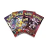 Cuatro sobres variados del Pokémon TCG incluidos en la colección de Mewtwo ex