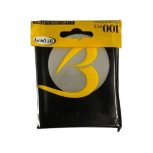 Paquete de 100 penny sleeves genéricos BTLWPY de 66x91mm, fundas transparentes para proteger cartas de Pokémon TCG, Magic y otros juegos de cartas coleccionables.