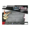 Información detallada y contenido de la Colección Victini de Unova de Pokémon TCG, con Victini y logos de Black Bolt y White Flare