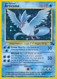 Articuno (2) - 02/62 (FOSSIL) (1st Edition Holofoil)