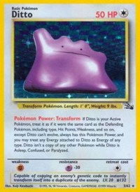 Ditto (3) - 03/62 (FOSSIL) (1st Edition Holofoil)