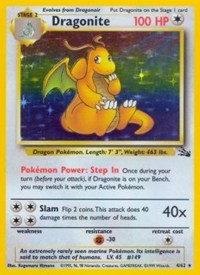 Dragonite (4) - 04/62 (FOSSIL) (1st Edition Holofoil)
