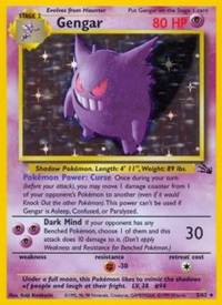 Gengar (5) - 05/62 (FOSSIL) (1st Edition Holofoil)