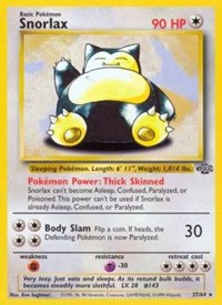 Snorlax (27) - 27/64 (JUNGLE) (1st Edition)