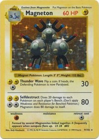 Magneton - 009/102 (BASE SET (SHADOWLESS)) (1st Edition Holofoil)