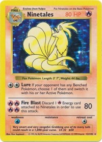 Ninetales - 012/102 (BASE SET (SHADOWLESS)) (1st Edition Holofoil)