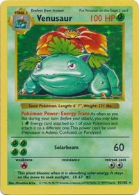 Venusaur - 015/102 (BASE SET (SHADOWLESS)) (Unlimited Holofoil)
