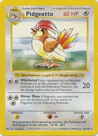 Pidgeotto - 022/102 (BASE SET (SHADOWLESS)) (1st Edition)