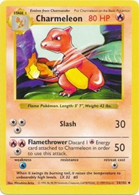 Charmeleon - 024/102 (BASE SET (SHADOWLESS)) (1st Edition) Charmeleon - 024/102 (BASE SET (SHADOWLESS)) (1st Edition)