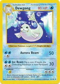 Dewgong - 025/102 (BASE SET (SHADOWLESS)) (1st Edition)