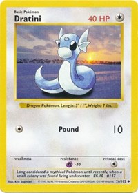 Dratini - 026/102 (BASE SET (SHADOWLESS)) (1st Edition)