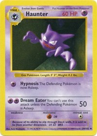 Haunter - 029/102 (BASE SET (SHADOWLESS)) (1st Edition)