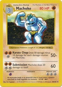Machoke - 034/102 (BASE SET (SHADOWLESS)) (1st Edition)