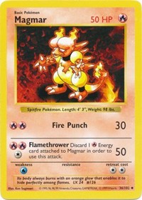 Magmar - 036/102 (BASE SET (SHADOWLESS)) (1st Edition)
