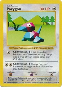 Porygon - 039/102 (BASE SET (SHADOWLESS)) (1st Edition)