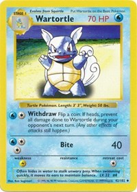 Wartortle - 042/102 (BASE SET (SHADOWLESS)) (1st Edition)