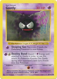Gastly - 050/102 (BASE SET (SHADOWLESS)) (1st Edition)