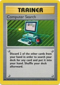 Computer Search - 071/102 (BASE SET (SHADOWLESS)) (1st Edition)