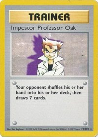 Impostor Professor Oak - 073/102 (BASE SET (SHADOWLESS)) (1st Edition)