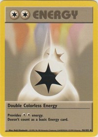 Double Colorless Energy - 096/102 (BASE SET (SHADOWLESS)) (1st Edition)