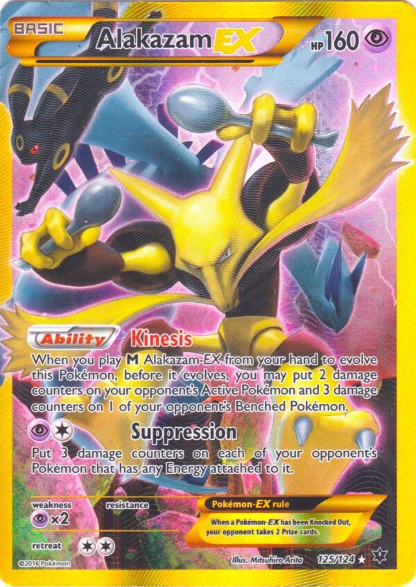 Alakazam EX (Secret) - 125/124 (XY - FATES COLLIDE) (Holofoil) Alakazam EX (Secret) - 125/124 (XY - FATES COLLIDE) (Holofoil)