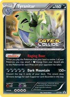 Tyranitar (Prerelease) - XY130 (XY PROMOS) (Holofoil)